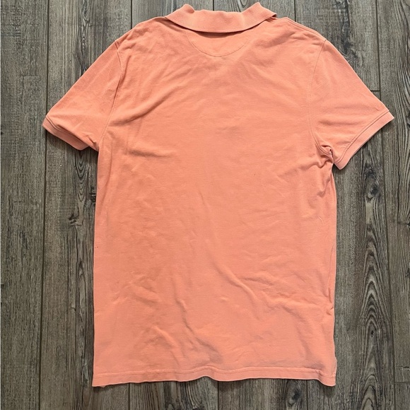 J.Crew Bowery Mens Egyptian Cotton Polo Shirt Sz.L/Orange-Peach/Golf/Casual - Picture 2 of 5